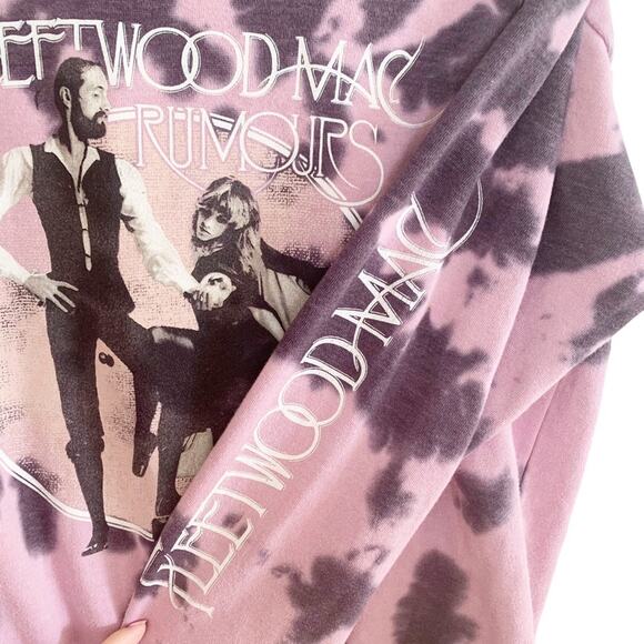 Fleetwood Mac Purple Tie Dye Rumours Graphic Sweatshirt Small - Picture 3 of 6